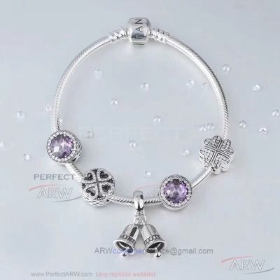 AAA Quality Pandora Jingle Bells Charm Bracelet 